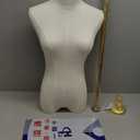 Female Mannequin Torso for Sewing: Adjustable Height from 47.2 to 74.8 Inch Female Dress Form for Sewing and Clothing Display - Pinnable Mannequin with Support Metal Base Stand