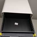 3 Drawer File Cabinet for Home Office, Under Desk Mobile Filing Cabinet with Lock for A4/Letter/Legal Size, 5 Wheel Anti-tilt Rolling File Cabinets, Fully Assembled (Blue)