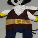 Hotumn Dog Costume - Pirates of The Caribbean Style Halloween Clothes with Pirate Hat - Funny Pet Outfit - Cat & Dog Corsair Costume for Small Dogs - Role Playing Party & Outdoor Walking (Medium)