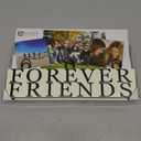 Malden International Designs Tabletop Photo Clips Wood Block Forever Friends Picture Holder, White