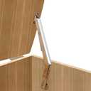 2 Set 250N Lid Support Hinges for Toy Boxes, Heavy Duty Safety Slow Close Hinge for Toy Box Soft Lid Hinges for Wooden Box Trunk Bench Chest