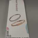 Smart Bracelet Fitness Tracker Heart Rate Monitor Sleep Tracker Step Counter Calories Pedometer Activity Tracker Remote Camera Dress Health Wristband for Women Ladies (Gold)