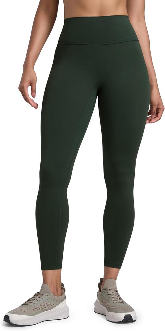 CRZ YOGA Secretsculpt Butterlift Workout Leggings 25" - No Front Seam High Waisted Womens Yoga Pants Booty Scrunch Butt (Green, M)