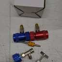 Lichamp Car A/C R1234YF Adapter with Self Sealing Can Tap, AC R1234 Quick Couplers Connectors Kit