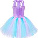 Little Mermaid Tutu Dress for Girls - Princess Mermaid Ariel Costume with Accessories