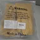 OZERO Leather Work Gloves Flex Grip Tough Cowhide Gardening Glove for Men and Women (Medium, Gold With Mesh Linning)