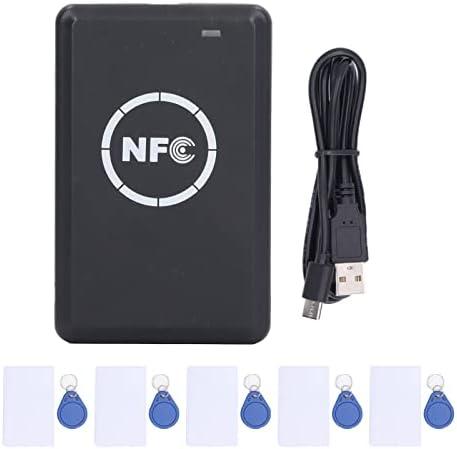 Card Reader, NFC Reader Writer, USB NFC Reader Writer 5V 125KHz Key Fob Copier Accurate Stable Reading RF Smart Card Reader
