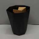 ZXJ Small Trash Can - 1.8 Gallon - Black - Waste Basket - Garbage Bin Bathroom,Kitchen,Office,Dormitory,Camping,Kids Room