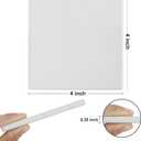 Colovis 12 Pack Ceramic Tile for Crafts Coasters, 4 Inches Square Unglazed Blank Ceramic Costers with Cork Backing Pads for Acrylic Pouring, DIY Make Own Coasters, Painting Projects, Decoupage