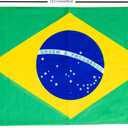 SIFRIMANIA Brasil Soccer Team Fan Gift Pack Kit 4 Pcs Scarf Bandana Bracelet Face Paint Brasil Set for Stadium Day Game Celebration Watch Party (Yellow)