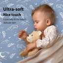 Baby Crib Sheets for Boys and Girls, 3 Pack Fitted Toddler Bed Sheets Neutral for 52”x28” Standard Crib and Toddler Mattresses, Super Soft Microfiber Green Starry Sky
