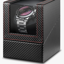 Watch Winder with Japanese Motor – Silent Adjustable Rotation, Premium PU Leather Exterior and Soft Flexible Watch Pillows, for Father's Day Gift for Him, Birthday Gift