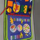 URMYWO Toddler Busy Board - Busy Book Montessori Toys Ages 3 and up - Preschool Learning Activities with Alphabet Number Animal, Educational Travel Toys Birthday Gifts for Kids, Compact