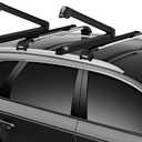 Thule SnowPack Extender Ski/Snowboard Rack (6pr/4 Boards), Black (Black)