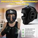 Youth Kids Boxing Headgear, MMA Training Sparring Safety Head Guard, Boxing Head Gear Helmet for Training Kickboxing Sparring Karate Taekwondo Muay Thai, Size Small