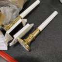 Hohean 4 Pack Window Candles Solar Window Candles Dusk to Dawn, Flameless LED Flickering Flame & Steady 2 Mode Auto on at Dusk Off at Dawn with Suction Cup Holiday Christmas Decoration