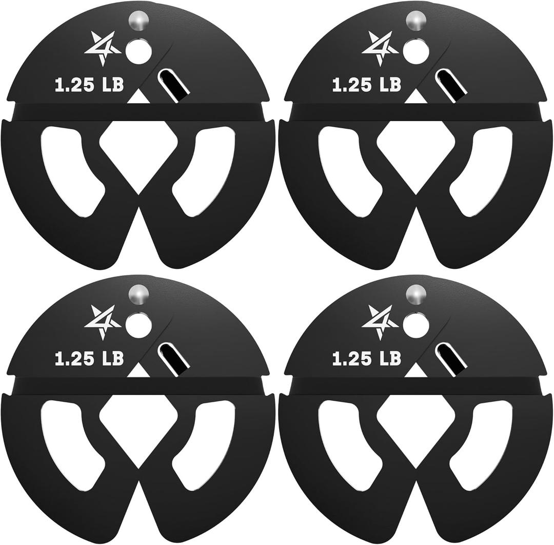 Yes4All 1.25Lb Dumbbell Fractional Weight Plates 2 Pieces/ 4 Pieces - Designed For Dumbbell Training, Micro Loading, And Body Workout