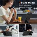 Compatible for ZTE Nubia Red Magic 10 Pro/10 Pro+/10S Pro/10S Pro+ Phone Case Folding Card Holder/Slots Kickstand/Stand Wallet Silicone Protective Cover Case - Black