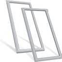 Upgraded W10830162 (Right) & W10830283 (Left) Refrigerator French Door Seal Gaskets Part for Whirlpool Refrigerator Gasket Seal Replacement for Kitchen-Aid & Ken-more Parts Replace Door Seal