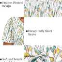 ROSRISS Plus Size Tops for Women Summer Flowy Pleated T Shirts Dressy Crew Neck Tees Casual Short Sleeve Blouses XL-5XL (XXXL)