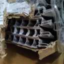 Keter Premier Tall 4.6 x 5.6 ft. Resin Outdoor Storage Shed with Shelving Brackets for Patio Furniture, Pool Accessories, and Bikes, Grey & Black