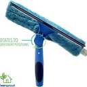 EVERSPROUT Swivel Squeegee & Microfiber Glass Window Scrubber, Light-Weight Window Cleaning Kit Without Extension Pole (Attachment Only - No Pole)