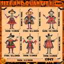 Roowest 6 Pcs Large Vintage Halloween Yard Signs with Stake Lawn Outdoor Spooky Pumpkin Yard Signs Pumpkin Witch Vintage Halloween Decorations for Horror Party Decor