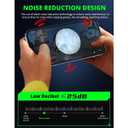 Cell Phone Cooler, Magnetic Semiconductor Cooling Fan Heatsink Fit for All Smartphones, Portable Mobile Phone Radiator with LED for Gaming Videos Streaming Vlog, Cooling