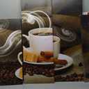 Brown A Cup Of Coffee And Coffee Bean Wall Art Painting Pictures Print On Canvas Food The Picture For Home Modern Decoration | Large
