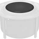 Fire Pit Surround Surface Lid for Solo Stove Bonfire and Ranger, for 19"-24" Propane Gas Fire Pit, Heavy Duty Cold-Rolled Steel FirePit Cover, 23.75" FirePit Lid Replacement Accessories