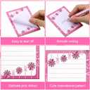 Eaasty 24 Sets Breast Cancer Awareness Gifts Bulk Pink Ribbon Breast Cancer Notepads and Ballpoint Pens Set Inspirational Gifts for Office Supplies Women Coworkers Nurses Volunteers Party Favors