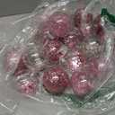 Sea Team Shatterproof Clear Plastic Christmas Ball Ornaments Decorative Xmas Balls Baubles Set with Stuffed Delicate Decorations (70mm/2.76 inch 24-Pack, Pink)