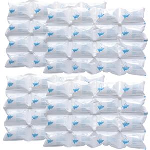 Ice Packs for Shipping & Coolers - Dry Ice Sheets for Transporting Frozen Food - Long Lasting Cold Pack for Lunch Bags (4 Sheets x 16 Cells)
