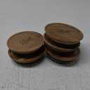 Ball Jar Lids, 5 Pack Ball Jar Wooden Storage Lids (Wide Mouth)
