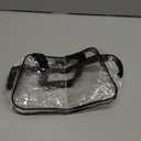 Zodaca Clear Stadium Bag - Quick Security Clear Bag for Stadium Events & Concerts - Waterproof PVC Transparent Travel Pouch for Toiletries - Secure Zipper Closure - 11 x 4 x 7 in, Transparent