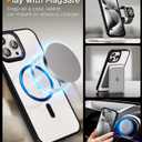 SUCGLES for iPhone 15 Pro Case with MagSafe [Ultra Strong Magnetic] [12FT Military Drop Protection] [Shockproof Bumper] Slim Thin Mag Safe Phone Cover 6.1" for Apple 15pro (Black)