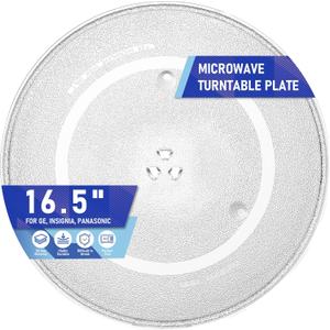 16.54" Microwave Glass Plate for Insignia NS-MW22SS6, GE WB48X10046, AP3793651 & WB48X29704, Panasonic F06014M00AP, Whirlpool WPW10510836 Microwave Plate Tray ns 22ss6 glass Turntable plate