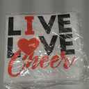 Resurhang 30 Pcs Cheer Iron on Transfers Cheer Gifts Cheerleader Iron on Patches for Clothing Cheerleading Decals Vinyl Heat Transfer Decals for Clothes Hats Bag Pillow Covers DIY(Red)