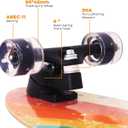 Nattork Complete Kid Skateboards 29" x 9" Youth Cruiser Skateboard for Beginners Double Kick Deck Concave Girls or Boys Skateboard