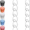 Yerliker 16 Pieces Hat Rack Wig Holder over The Door Baseball Hat Holder Wall Mounted Hanging Wig Organizer for Closet Display Storage Rack with 2 Hooks for Tie Scarf(Black)