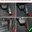 Thenice for BMW 3 4 5 7 Series X3 X4 X5 X6 X7 Anti-Slip Foot Pedals Aluminum Automatic Brake and Gas Accelerator Pedal No Drilling Covers -Red