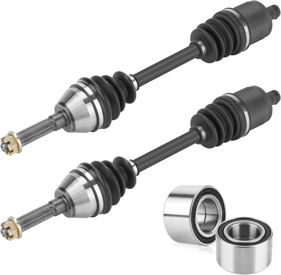Youxmoto 2pcs Front Left/Right CV Axles & Wheel Bearing Kit for Polaris 2007-2012 Sportsman 800 EFI; 2008-2012 Sportsman 500 HO; 07-09 500 EFI; 07-08 700 EFI; 11-12 400 HO; 2007 Sportsman 450; 1332881