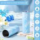 6 Pcs Boss Lady Gifts for Women Thank You Gifts for Women Employee Appreciation Gift 20 oz Boss Lady Tumbler Makeup Bag Leather Journal and Ballpoints Gift for Coworkers Female