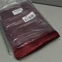 VACVELT Burgundy Satin Napkins, 100 Pack, 17x17 Inch, Square, Wedding Napkins, Satin Fabric, Luxury, Reusable, Machine Washable