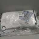 NICETOWN 100% Blackout Window Curtain Panels, Cold and Full Light Blocking Drapes with Black Liner for Nursery, 84 inches Drop Thermal Insulated Draperies (White, 2 Pieces, 52 Wide Each Panel)