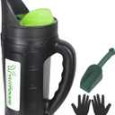 Hand held Spreader, Seed Spreader for Ice Melt, Grass Seed, Fertilizer Lawn and Garden. Multiple Adjustable Opening Sizes for Salt,Ice Melt, Up to 80 Oz