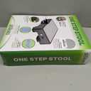 Small Step Stools for Adults - Grey Small Mobility Aid for Seniors - Portable Heavy Duty Plastic Stepping Platform & Bed Steps for High Beds for Adults - Assist Device Kitchen Bathroom Toilet - Kids