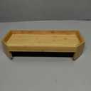 Impresa Bamboo Hot Tub Tray Table, Waterproof, UV-Coated Side Table Caddy with Anti-Slip Backing for Drinks, Hot Tub Accessories, and Essentials, 17" x 7.5 Bathtub Tray