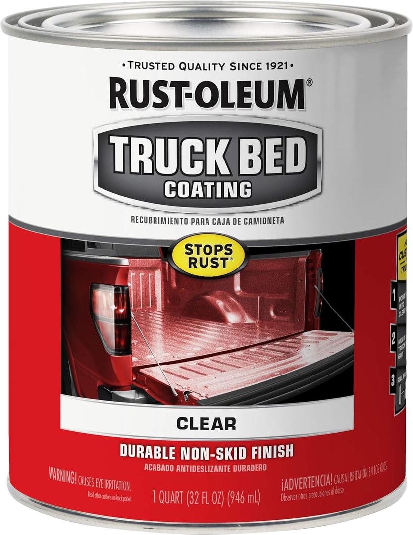 Rust-Oleum 340452 Automotive Truck Bed Coating, 1 Quarts (Pack of 1), Clear
