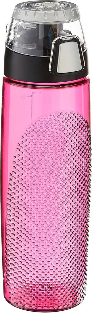 Thermos Tritan Hydration Bottle with Meter, 24-Ounce, Magenta
